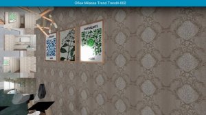 Обои Milassa Trend Trend4-002  в интерьере. визуализация и фото.