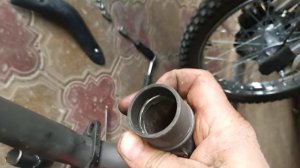 Тюнинг китайского мотоцикла по деревенски, начинаю с приёмного колена.