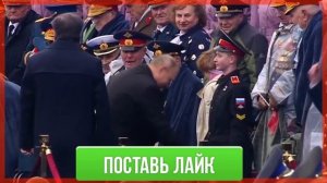 Путин и Рахмон на Красной Площади в День Победы