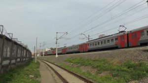Электропоезд ЭД4М-0034 станция Москва-Рижская