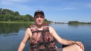 Лодочный мотор Gladiator 9 9 отдых на реке Бия   Испытание нового  поворотного кресла