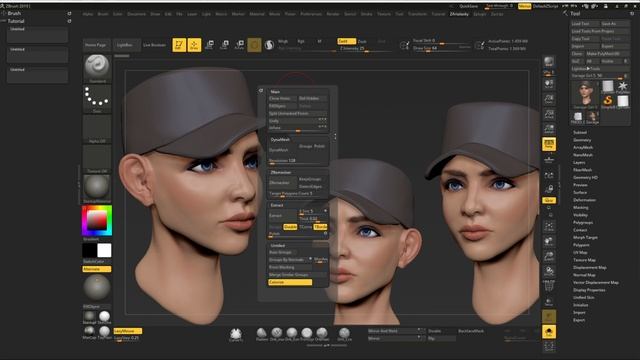 Как создать СВОЁ МЕНЮ в ZBrush. ZBrush custom popup menu смотреть онлайн