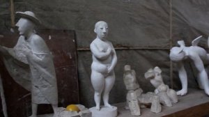 В мастерской скульптора Антонова