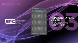 03 – EPC | Переключатель камер и быстрое создание новых ракурсов
