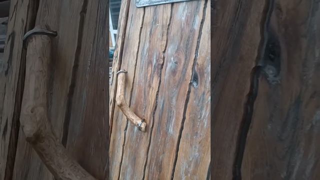 Дверь из дуба и эпоксидной смолы #woodworking смотреть онлайн