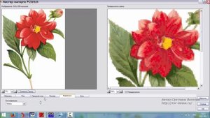 Программа PCStitch Pro 10 - прогон изображения