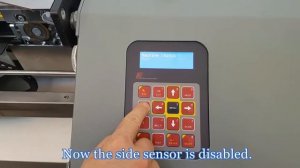 Fotoba Tutorials - How to disable and re enable side sensor
