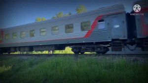 (Четкий перестук) Тепловоз ТЭП70БС-165 с поездом 93 Пенза-Москва (казанский вокзал)
