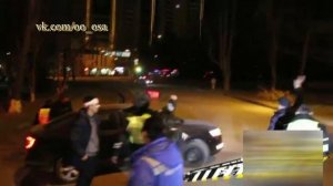 МАЖОРЫ УСТРОИЛИ ДРАКУ С ПОЛИЦЕЙСКИМИ. ГАИ ДПС. ОСА АЛМАТЫ