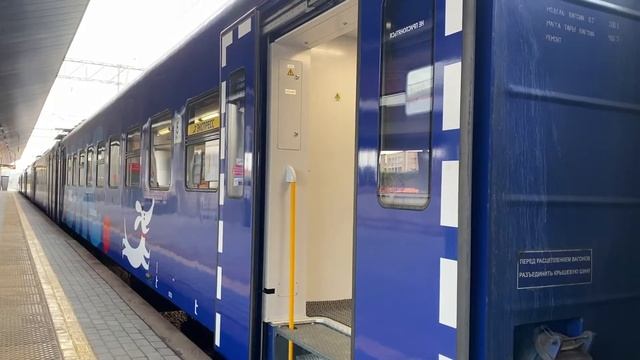 Электропоезд ЭП2Д-0085 экспресс "РЭКС" сообщением "Серпухов-Москва Курская", D2 смотреть онлайн