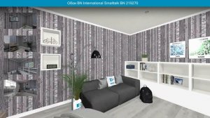 Обои BN International Smalltalk BN 219270 в интерьере. визуализация и фото.