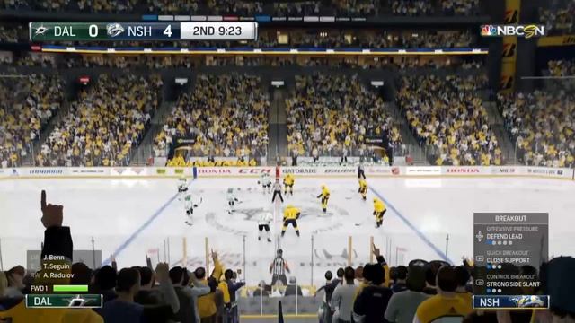 NHL 18 PS4. REGULAR SEASON 2017-2018: Dallas STARS VS Nashville PREDATORS. 03.06.2018. (NBCSN) ! смотреть онлайн