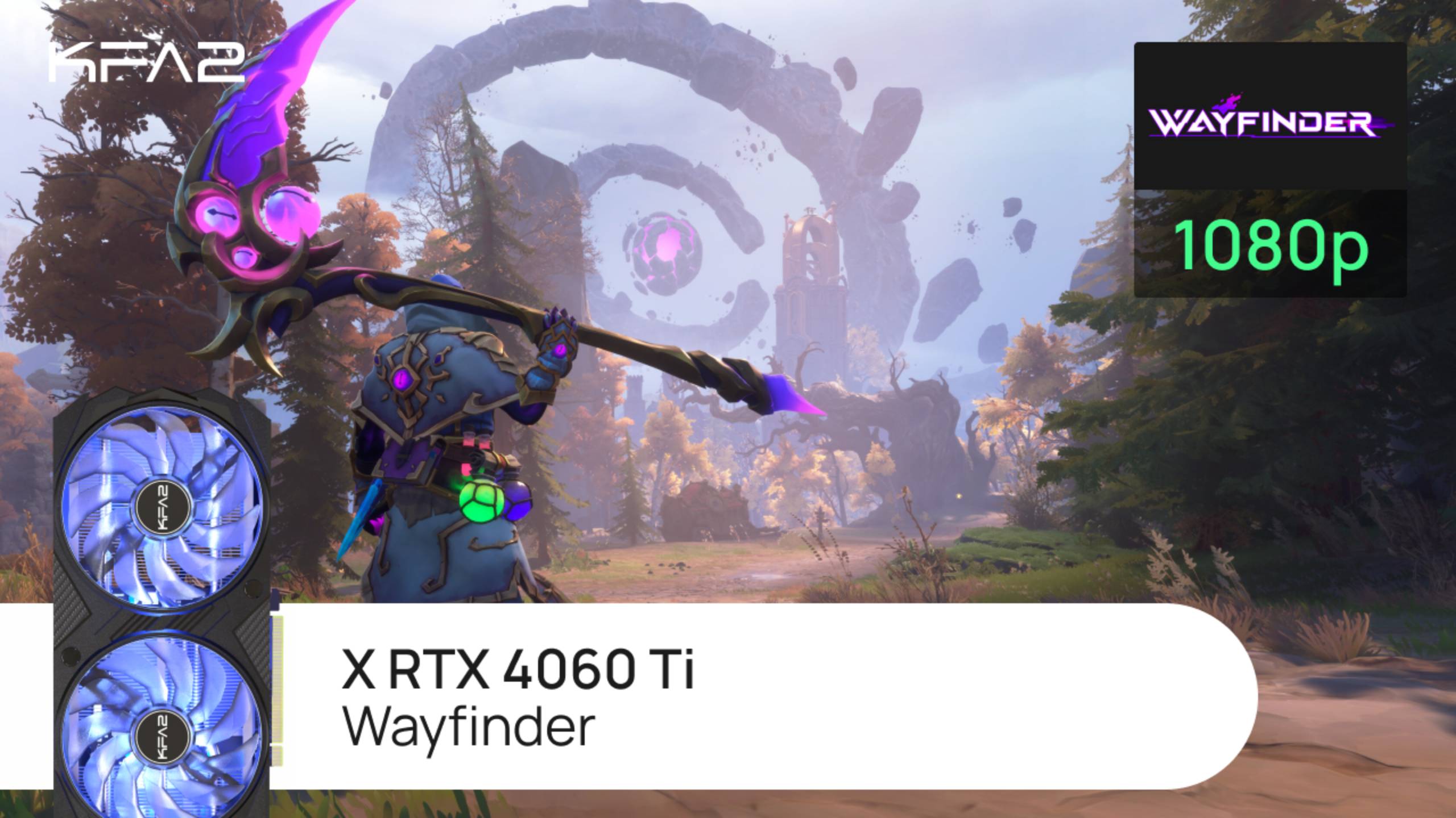 KFA2 X GeForce RTX 4060 Ti Black | Wayfinder | 1080p (FullHD) разрешение