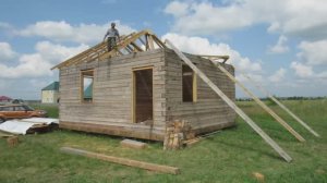 Установка стропильных ферм