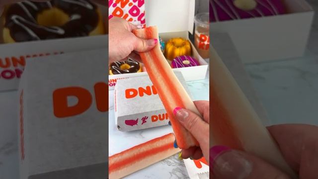 Распаковка игрушек-антистресс - игрушки - вкусные пирожки Dunkin Donuts!
