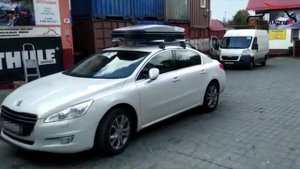 Автобокс Carl Steelman Sport 330 на крыше Peugeot 508