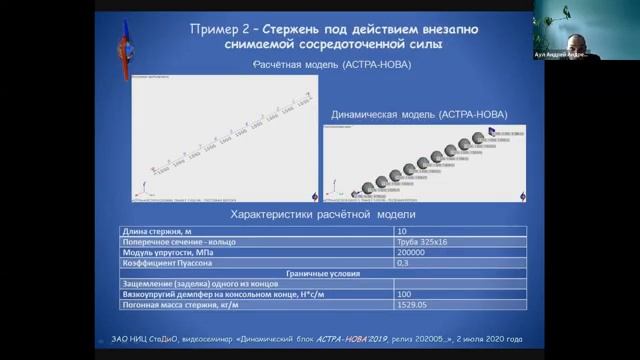 "Не было никогда, и вот опять!" - Прямая динамика и демпферы в ПК АСТРА-НОВА. Гвоздь зуминара