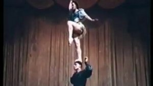 Акробаты эквилибристы, Шубины, олег Попов, 1954 год