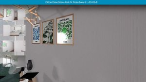 Обои GranDeco Jack N Rose New LL-03-05-8 в интерьере. Визуализация и фото.