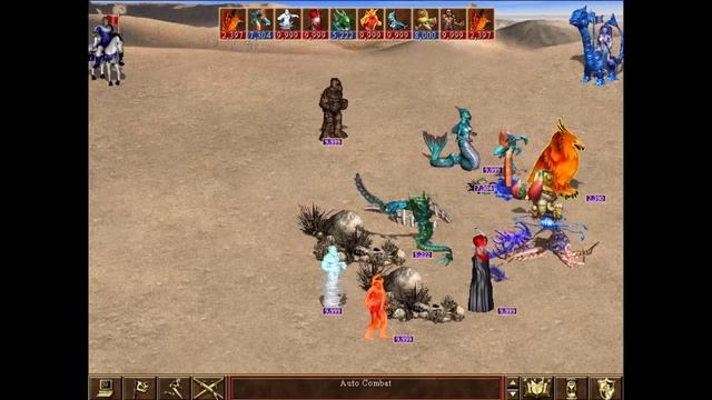 Heroes of Might and Magic iii vcmi L7a 9999 each slot Conflux vs 8000 each slot Abyss смотреть онлайн