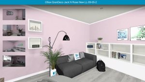 Обои GranDeco Jack N Rose New LL-09-05-2 в интерьере. Визуализация и фото.