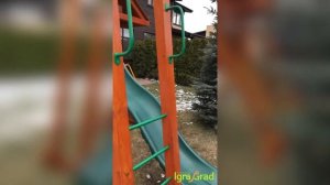 Детская площадка из дерева IgraGrad "Крепость Фани с рукоходом (домик)"