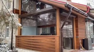 Рольставни прозрачные для беседок и веранд
