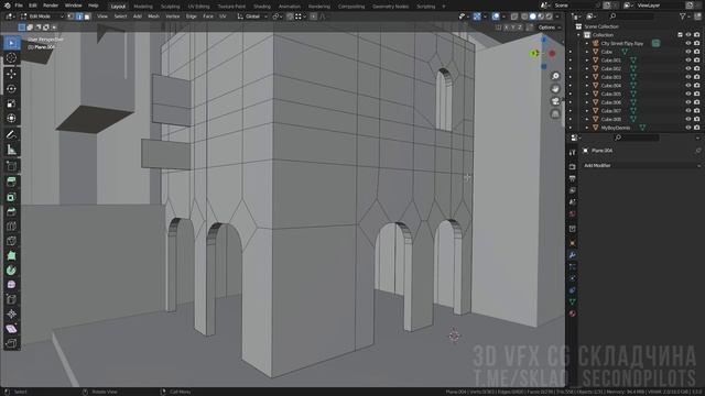 03-09 - details part 2 . МАСТЕР ГОРОДСКОГО ОКРУЖЕНИЯ в Blender видео курс