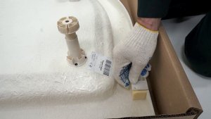 Сборка душевого поддона Тритон полукруг низкий/средний