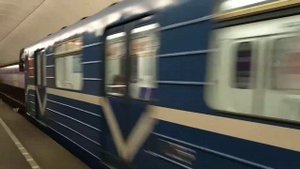 Метро состав (Пришелец, номерной) 81.540.1 на станции Волковская