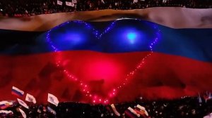 Флешмоб «С Россией в сердце» в Луганске