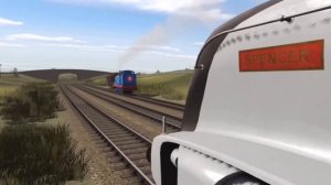 Thomas and Friends | Spencer Chases Thomas | Hero of The Rails Trainz Remake