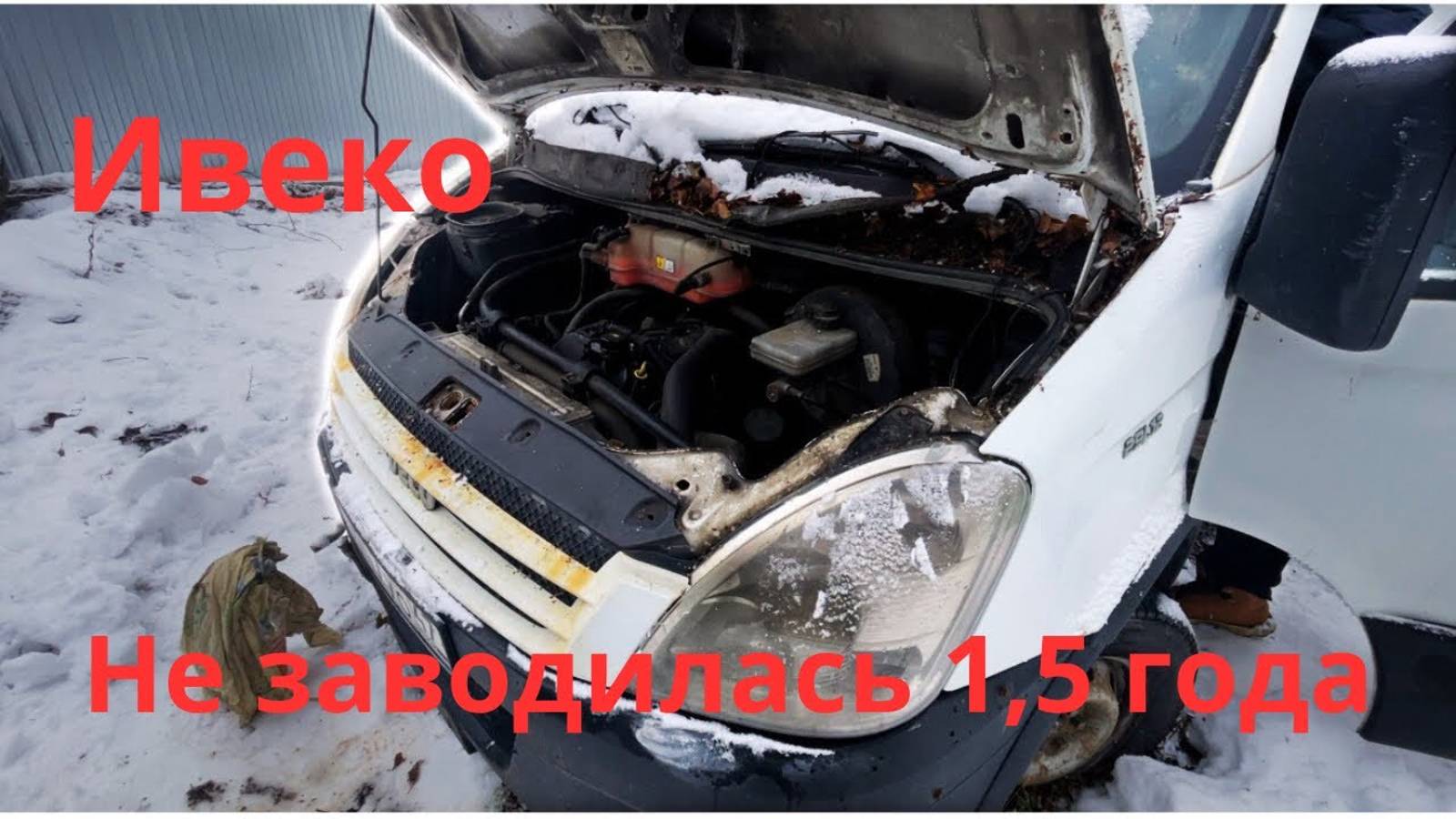 Ивеко Дэйли не заводится. Запустили двигатель спустя 1,5 года простоя. смотреть онлайн