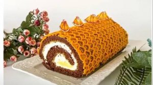 Декор Сердечки ❤️+ Рецепт 🍫Шоколадно-Апельсиновый Рулет🍋🍊