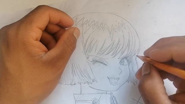 COMO DIBUJAR A MIKURU SUZUKI PERVERSA DE MEZZO FORTE A PULSO Y LAPIZ