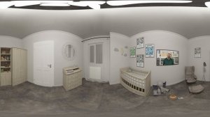 Виниловая плитка Tarkett Lounge Concrete в детской комнате