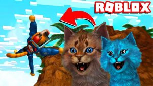 ЧОКНУТЫЙ ПОЛИЦЕЙСКИЙ КОТ СЛОМАЛ ВСЕ КОСТОЧКИ! СИМУЛЯТОР ПАДЕНИЙ Roblox Котик Игроман и Котёнок Лайк