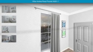 Обои Andrea Rossi Procida 54261-4 в интерьере. Визуализация и фото.