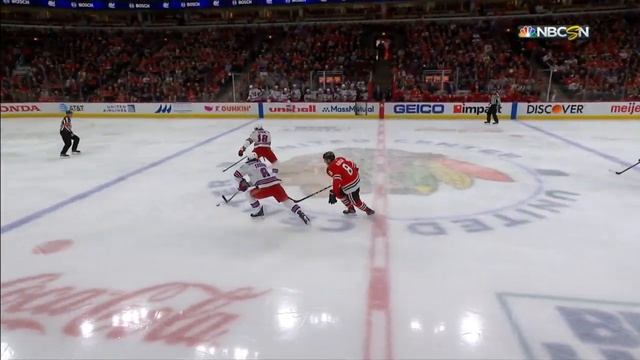 Dominik Kubalik Blows By The Rangers Defence And Scores On The Breakaway