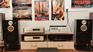 Усилитель Trio KA-8700, акустика Technics SB-6 и источник Denon DCD-1650G