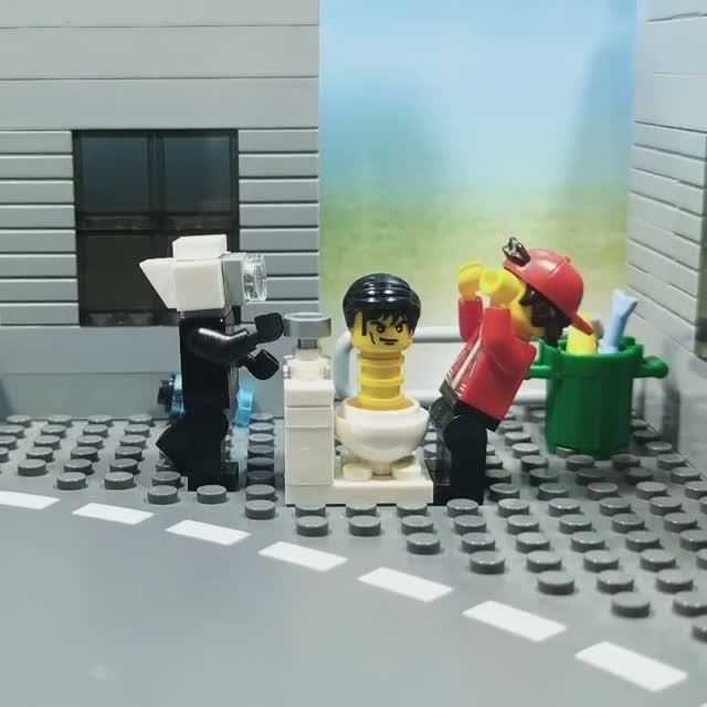 Lego skibidi toilet  vs Cameraman #lego #skibiditoilet