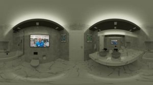 Керамогранит Global Tile Venus PGT 2205 и Oasis GT60602503MR в интерьере ванной комнаты.