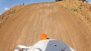 Гонка по мотокроссу в с.Чёрный Отрог.Дмитрий Солянников.1-ый заезд в классе 85 см.куб.