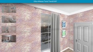 Обои Milassa Trend Trend2-007  в интерьере. визуализация и фото.