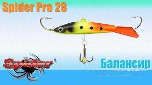 Обзор зимнего балансира Spider Pro 28