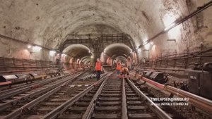 Съемки таймлапсов в самых старых тоннелях московского метро, 2011 год.