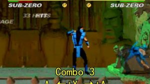 SUB-ZERO CLÁSSICO - ULTIMATE MORTAL KOMBAT 3 - SUPER NINTENDO (GOLPES, COMBOS E FATALITY'S)
