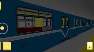 Состав метро 81 717.5 (номерной) отправляется со станции Лесная, (с первого вагона) в игре SkyRaill