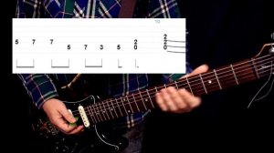 Как играть рифф Led Zeppelin - Black Dog. Разбор и табы.