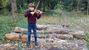 Гамма Соль мажор, арпеджио и этюд №4 Шальман на скрипке バイオリン